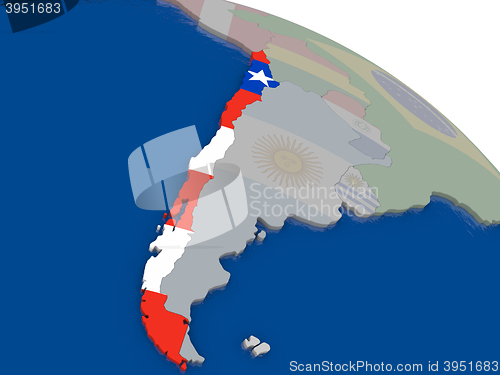 Image of Chile with flag