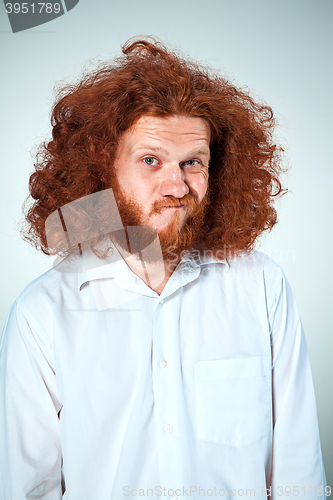 Image of The young man looking at camera