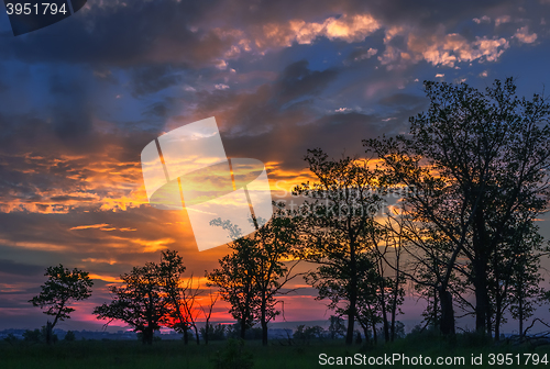 Image of Fantastic sunset with halo