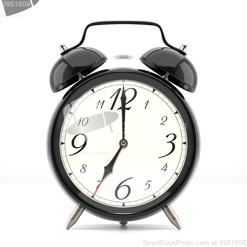 Image of Alarm clock on white background