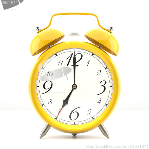 Image of Alarm clock on white background