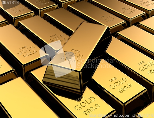 Image of Golden bars background