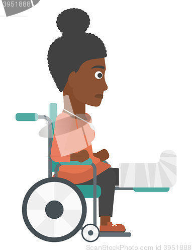 Image of Patient sitting in wheelchair.