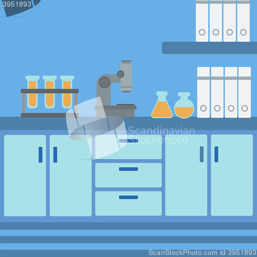 Image of Background of laboratory interior.