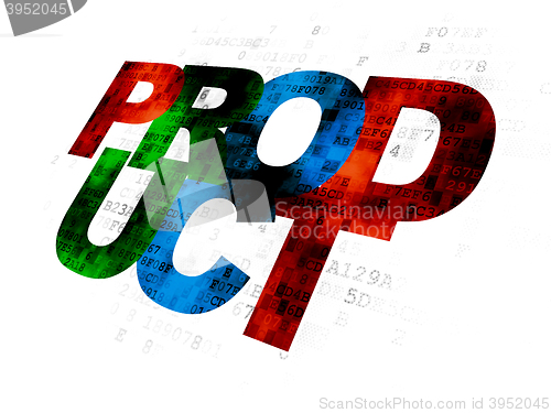 Image of Marketing concept: Product on Digital background