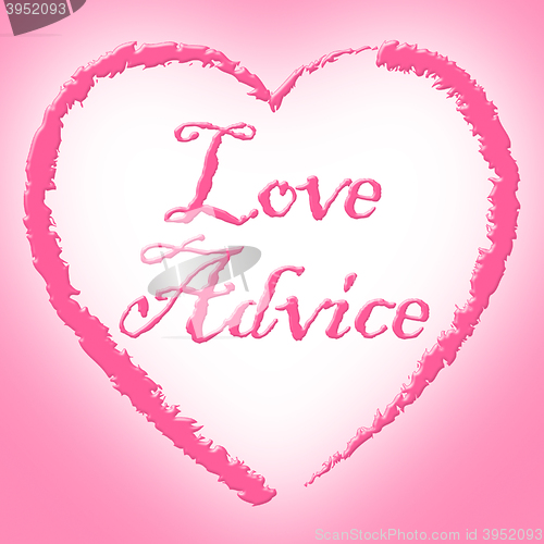 Image of Love Advice Shows Help Assistance And Tenderness