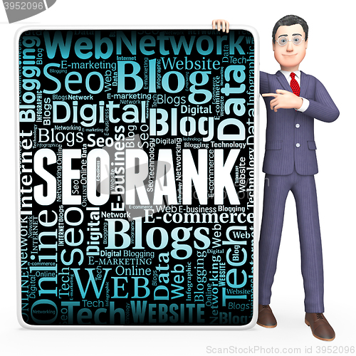 Image of Seo Rank Shows Search Engine And Keyword