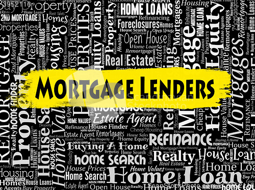 Image of Mortgage Lenders Shows Home Loan And Banking