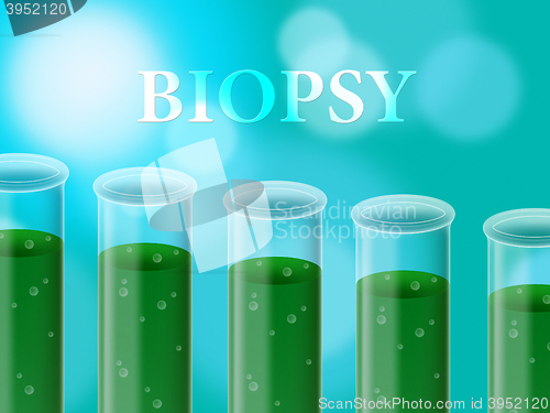 Image of Biopsy Test Means Researched Laboratory And Analyse