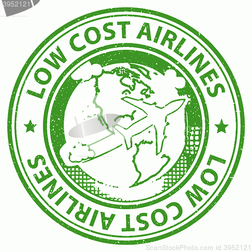 Image of Low Cost Airlines Represents Flight Aeroplane And Cheap