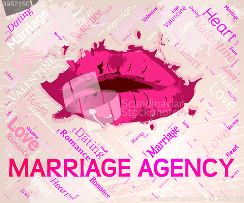Image of Marriage Agency Represents Couple Marital And Matrimonial