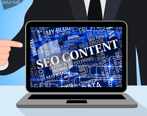 Image of Seo Content Indicates Search Engine And Computer