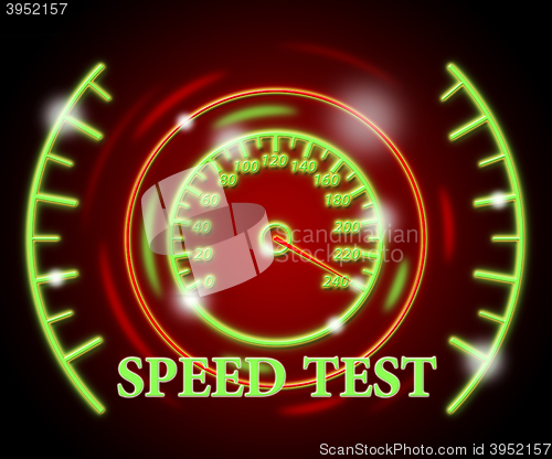 Image of Speed Test Represents Exam Rush And Speeding