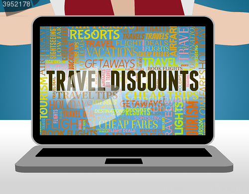 Image of Travel Discounts Represents Offer Save And Discounted