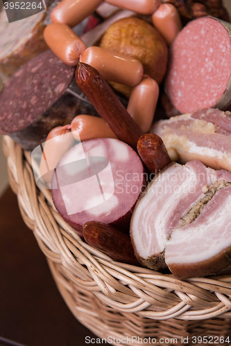 Image of Variety of sausage products