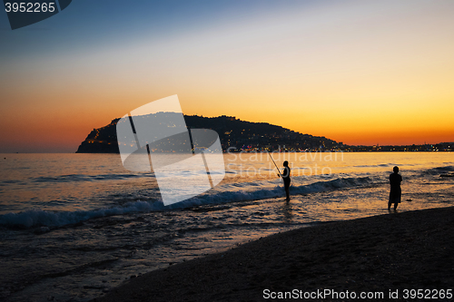 Image of Alanya in the evening