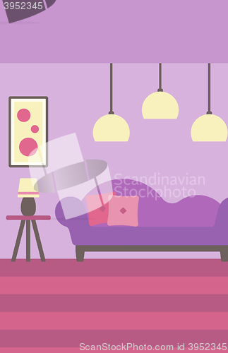 Image of Background of modern living room