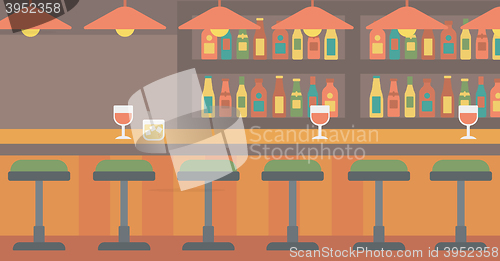 Image of Background of bar counter.