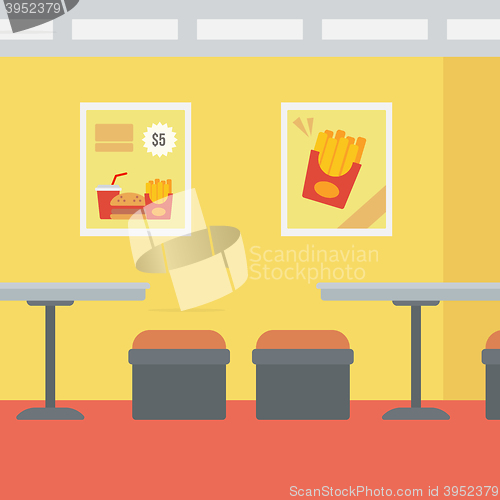 Image of Background of fast food restaurant.