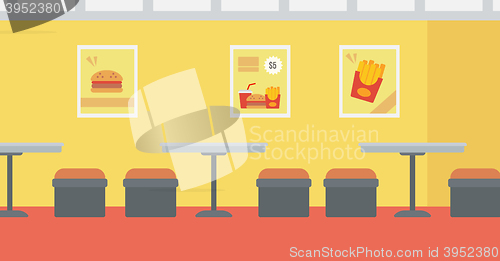 Image of Background of fast food restaurant.