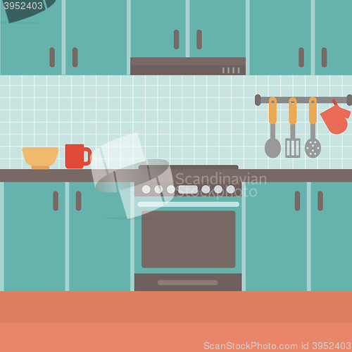 Image of Background of kitchen.