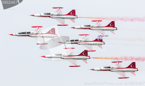 Image of LEEUWARDEN, THE NETHERLANDS - JUNE 10, 2016: Turkish Air Force D