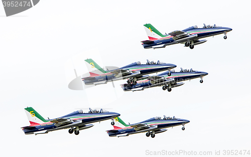 Image of LEEUWARDEN, THE NETHERLANDS-JUNE 11, 2016: Italian aerobatic tea