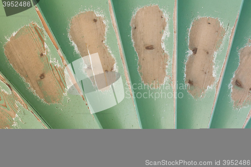 Image of Old worn staircase made of wood