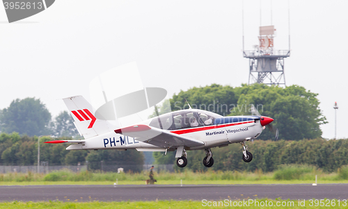 Image of LEEUWARDEN, THE NETHERLANDS - JUNE 11, 2016: Socata TB-20 Trinid