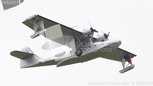 Image of LEEUWARDEN, NETHERLANDS - JUNE 11: Consolidated PBY Catalina in 