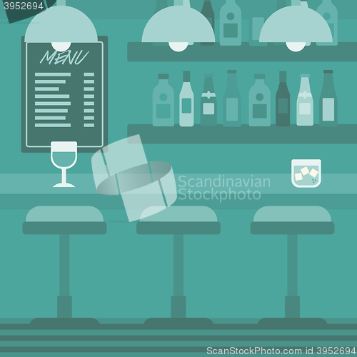 Image of Background of bar counter.