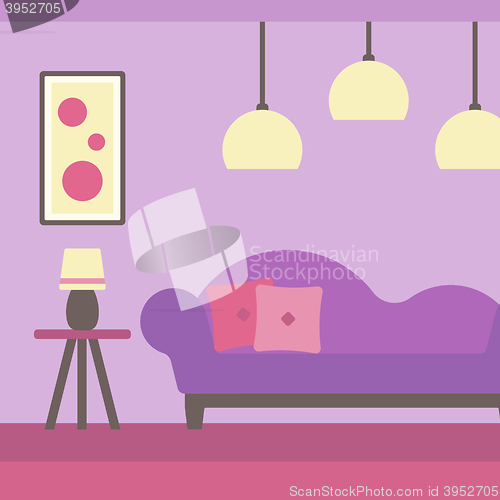 Image of Background of modern living room