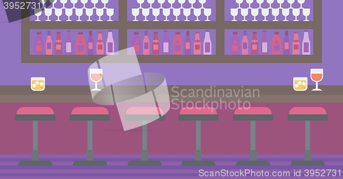 Image of Background of bar counter.