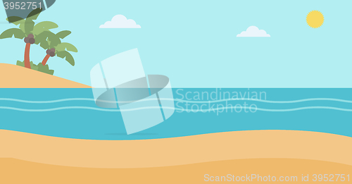 Image of Background of tropical beach and sea.