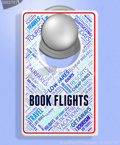 Image of Book Flights Shows Order Booked And Flying