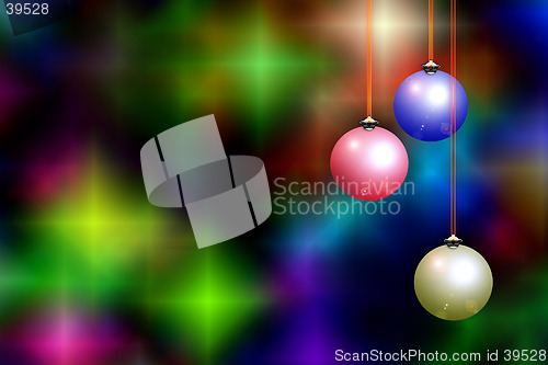 Image of Christmas background with decorations