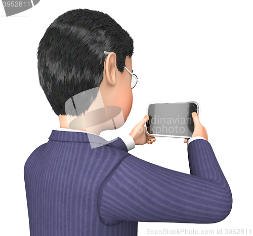 Image of Smartphone Character Represents Business Person And Businessman 