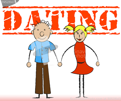 Image of Dating Couple Means Romance Relationship And Togetherness