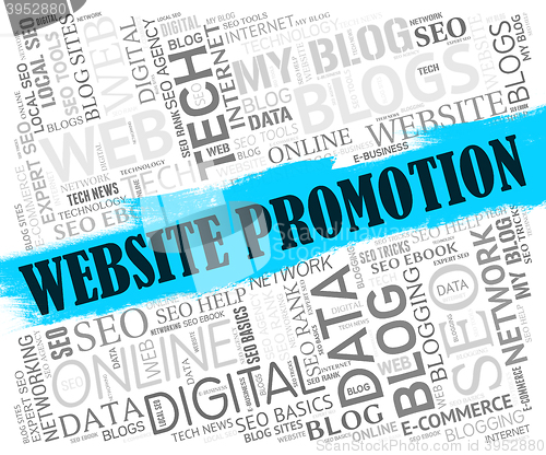 Image of Website Promotion Represents Save Promotional And Savings