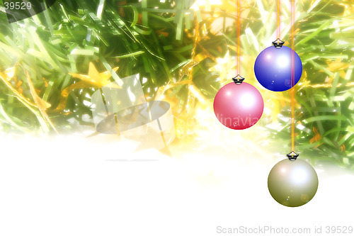 Image of Christmas background with decorations