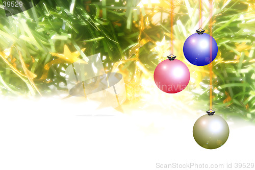 Image of Christmas background with decorations