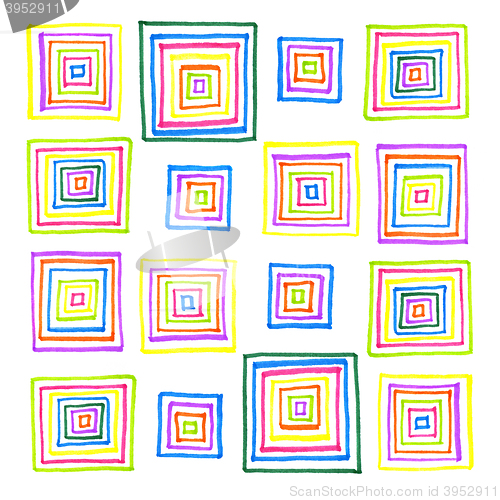 Image of Abstract colorful pattern from squares