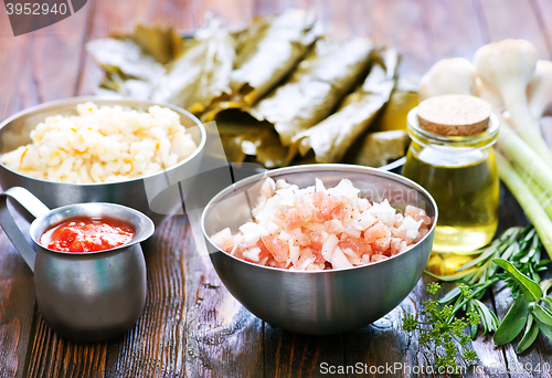 Image of ingredients for dolma