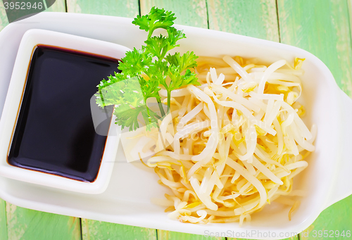 Image of sprouts and soy sauce