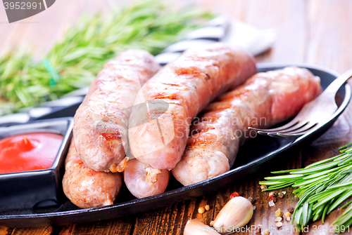 Image of baked sausages