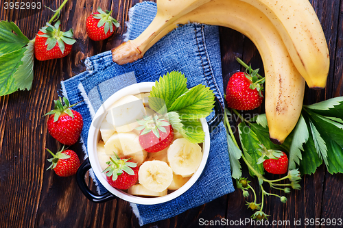 Image of strawberry with banana