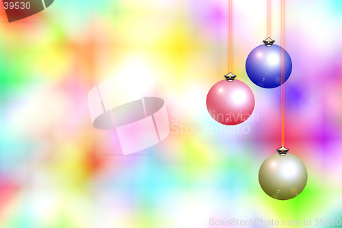 Image of Christmas background with decorations