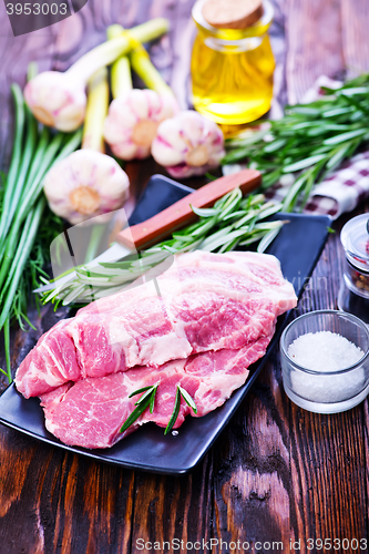 Image of raw meat with spice