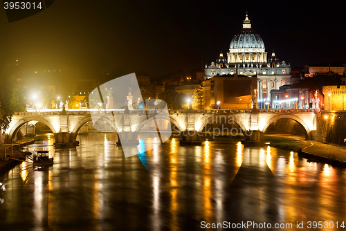 Image of Night view on Vatican