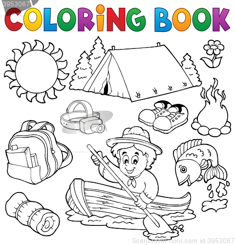 Image of Coloring book summer outdoor collection